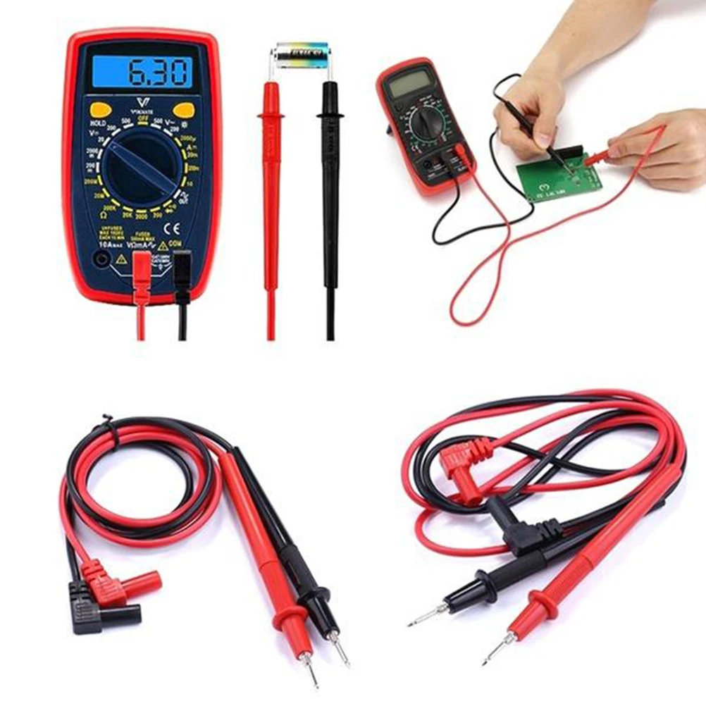 

Universal Multimeter Test Leads 1000V 10A Electrical Probes Anti-Slip Meter Cables For General Purpose Measurement
