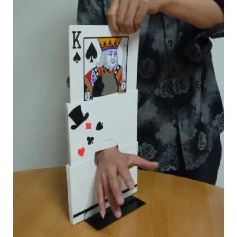 

Playing Card Arm Chopper Card Through Arm Illusion Stage Magic Tricks Wrist Cutting Magia Magician Stage Gimmick Mentalism Props