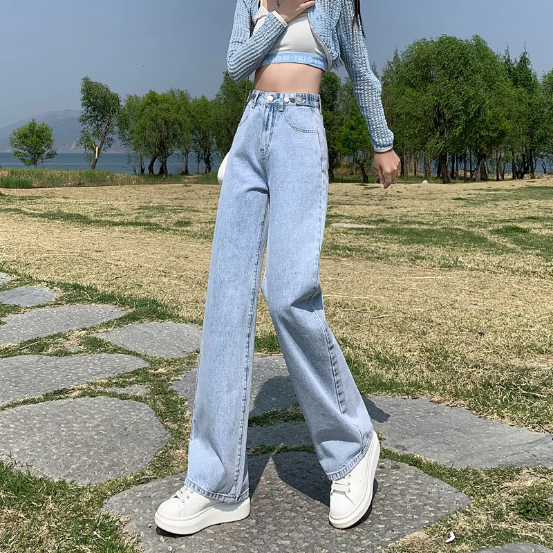 Jean marron Harajuku Y2K, à volants empilés, plissé, drapé, fente fendue, détail asymétrique, Denim féminin, mode Unique et élégante