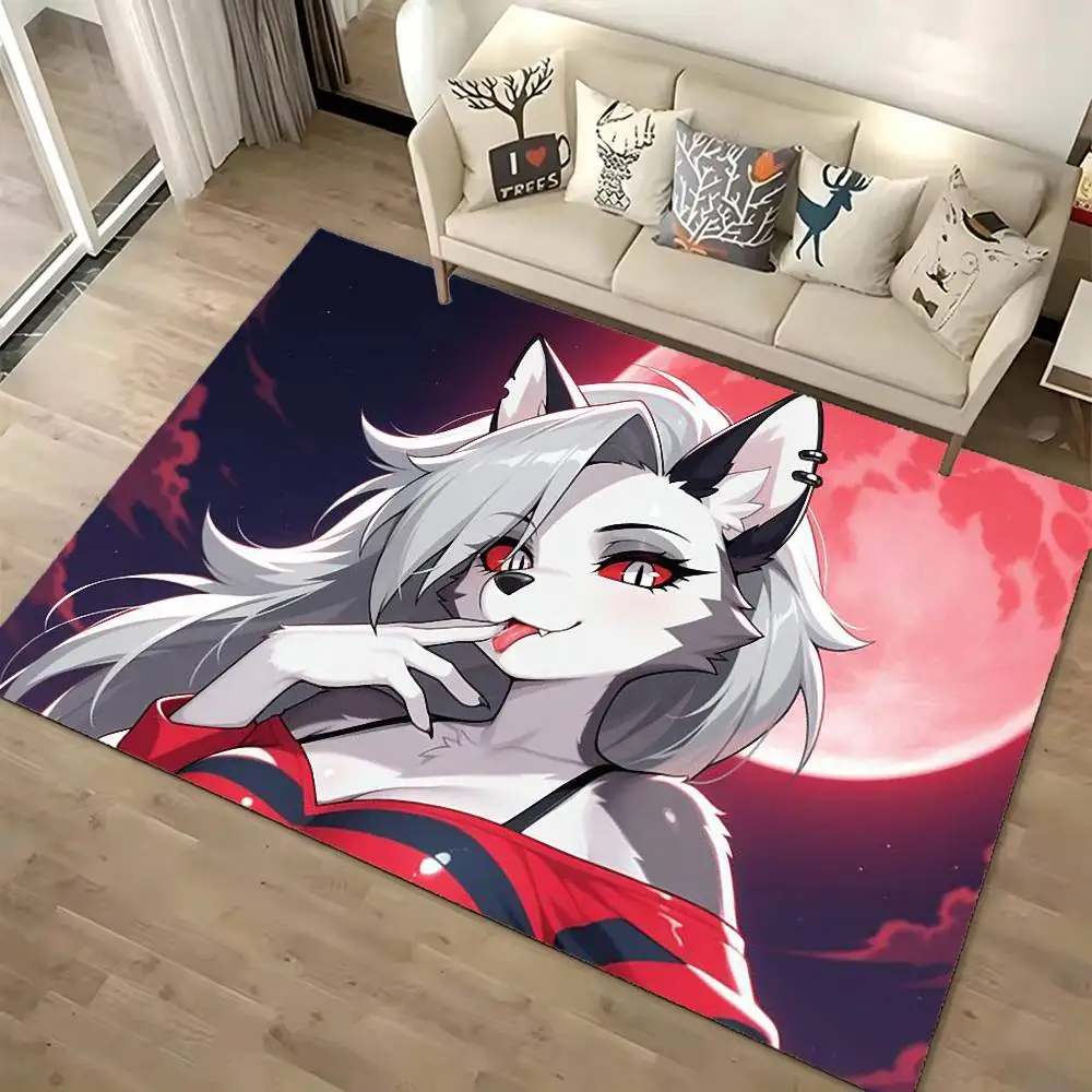 Helluva Boss Loona Floor Mat Bathroom Absorbent Mat Rugs Simple Door Dirt-resistant Mat Home Kitchen Mat