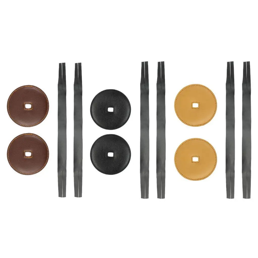 2 шт. ремешок для тарелок симфония марширующий ударный инструмент ремонт искусственной кожи