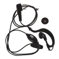 2 Pin Ear Hook Earphone PTT Mic Speaker Microphone Headset for BaoFeng BF-888S UV-5R UV 5R UV-5RE UV-B5 Kenwood Walkie Talkie