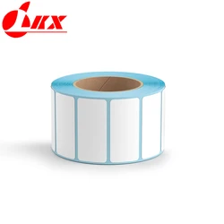 LKX Print Supplies Thermal Sticker Roll Waterproof Supermarket Price Blank Sticker Label Papel Adhesivo Material De Papel