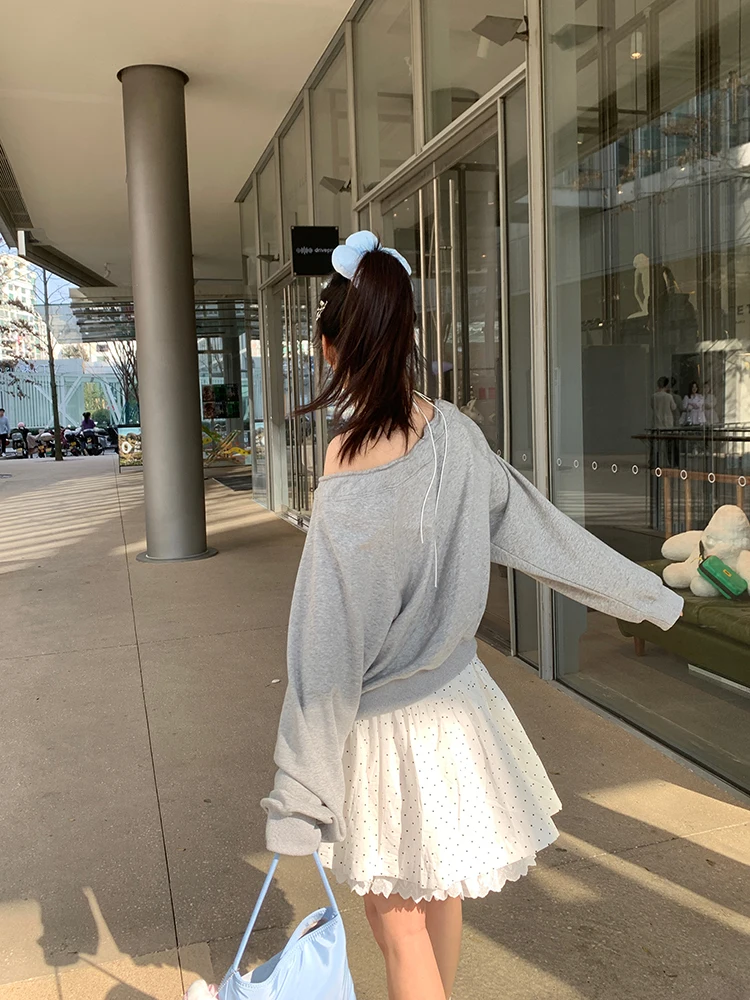 

Summer Design Polka Dot Lace Trim Double Layer High Waist A-Line Skirt Cake Skirt Sweet Sle Women's Faion ort Skirt