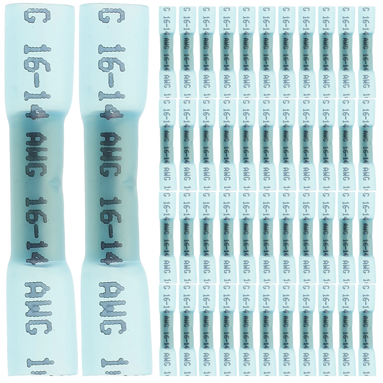 200 قطعة مقاوم للماء الحرارة يتقلص سلك بعقب موصلات النحاس الكهربائية تجعيد محطات لسيارة البحرية موصلات الأسلاك المنزلية #3