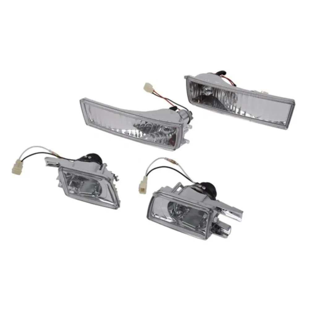 For VW Jetta MK3 / Vento 1993-1998 LED Front Bumper Fog Lights+Turn Signal Lamps 1HM941778 1HM941777 1HM953155 1HM953156