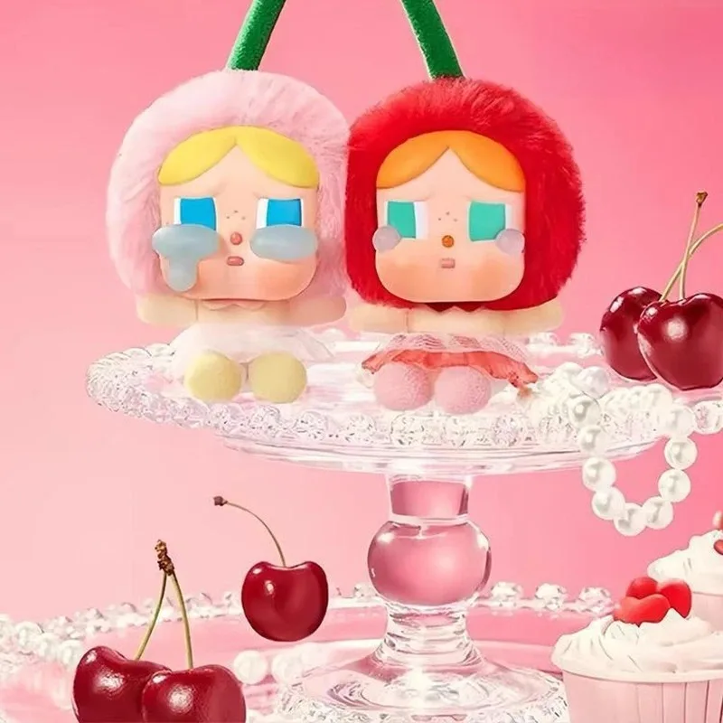 Original Pop Mart CRYBABY Crying Baby Love God's Tears Vinyl Hanging Card Cherry keychain Collection xmas Gifts Trendy toys