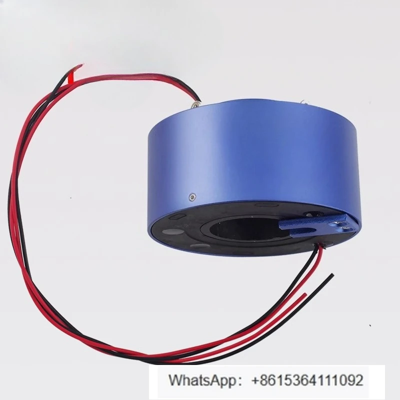 

Via hole electric slip ring Via hole 38.1mm2 road 10A electric hollow shaft slip , collector bus conductive ring