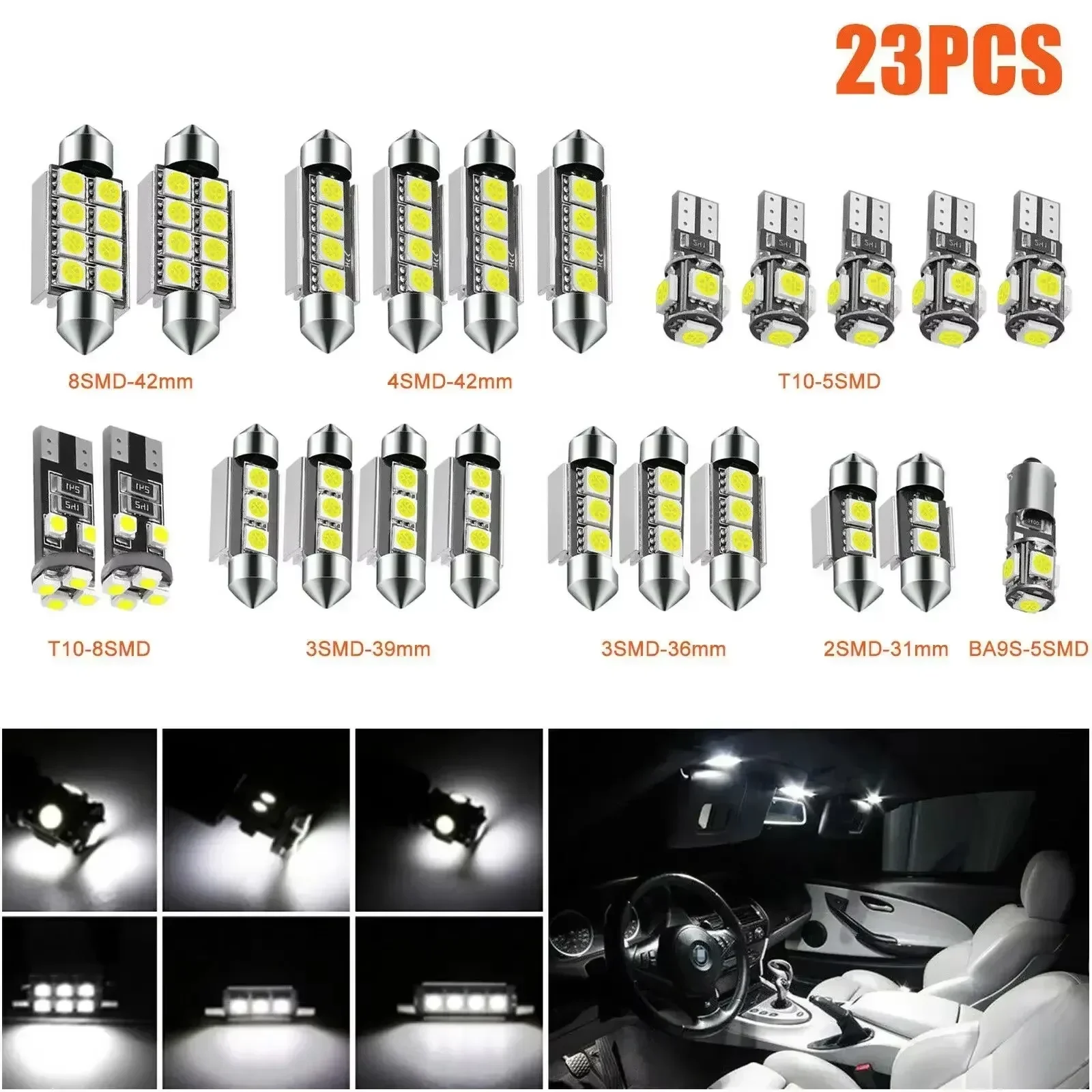 23Pcs Led Car Inter…
