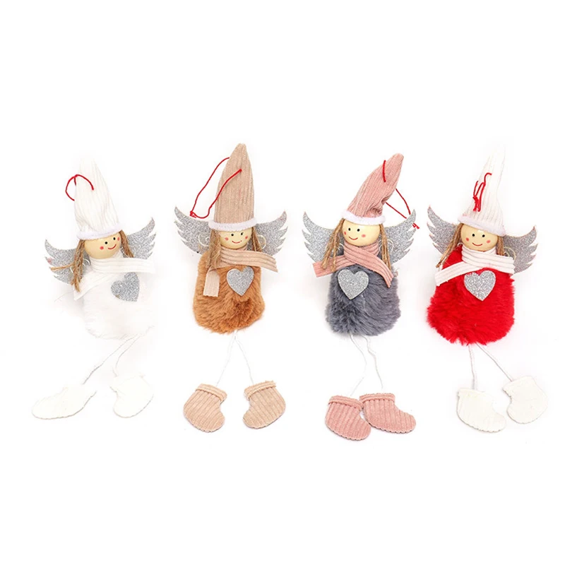 Handmade Valentine's Angels Plush Doll Toy Hanging Decoration Ornament Pendant For Home