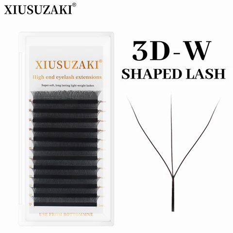 XIUSUZAKI 3D накладные ресницы  W-образной формы