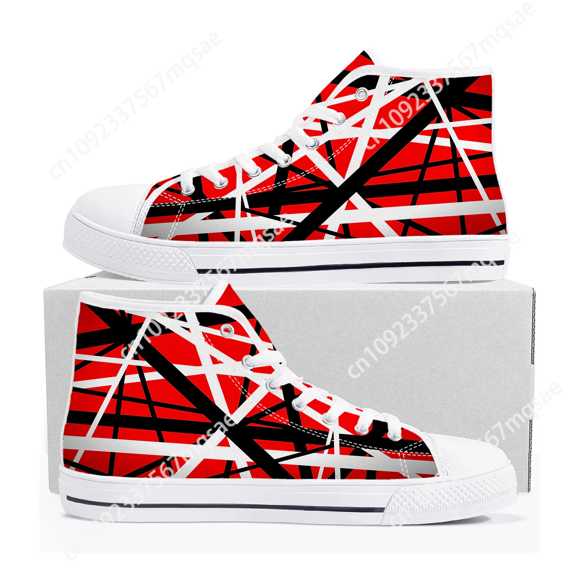 Van Evh 5150 Stripes Halen High Top Sneakers Men Women Teenager High Quality Canvas Sneaker 1984 Casual Couple Shoes Custom Shoe