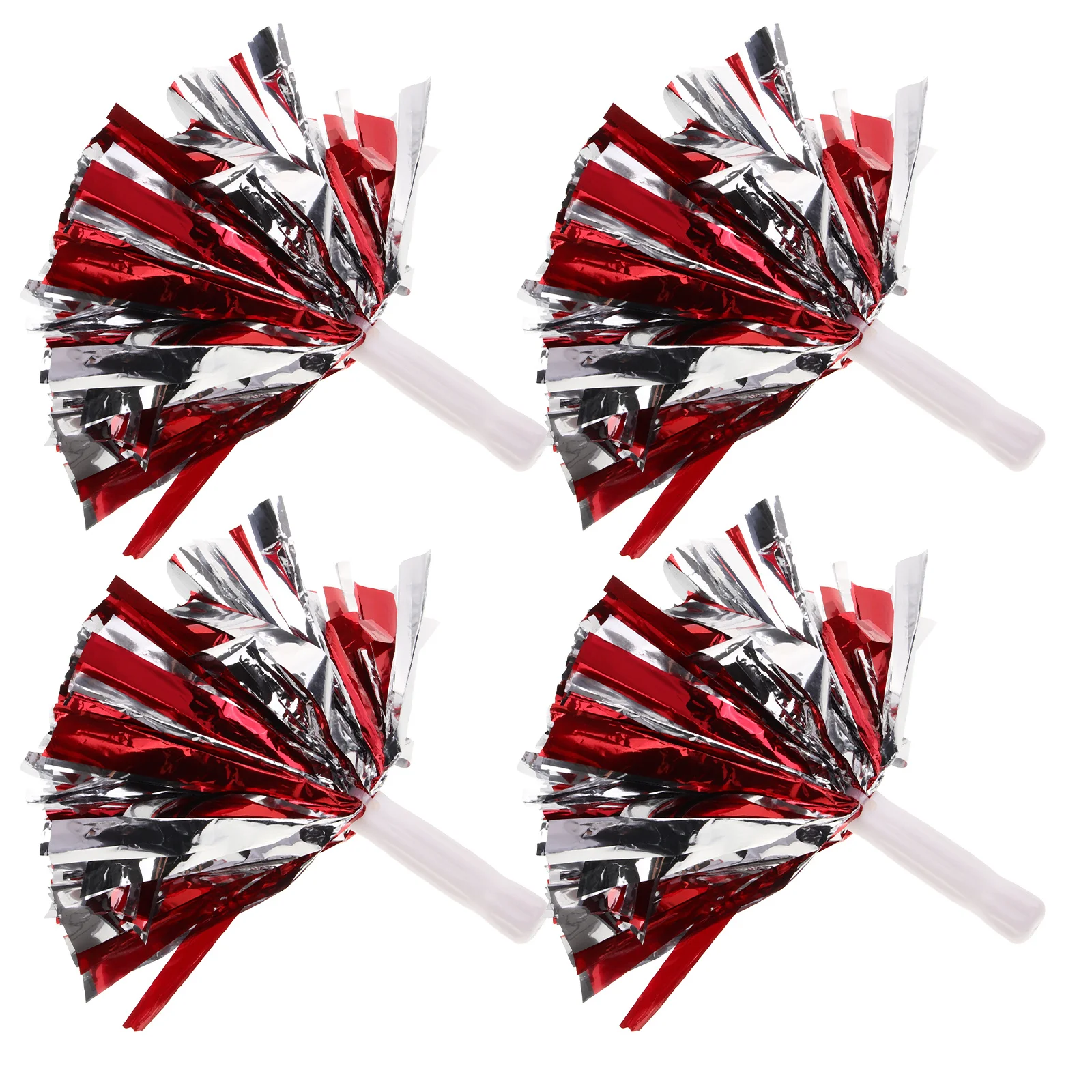 

4Pcs Cheerleader Pom Poms Reusable Handheld Cheering Pompoms for Dance Sports Performance Props Pom Poms