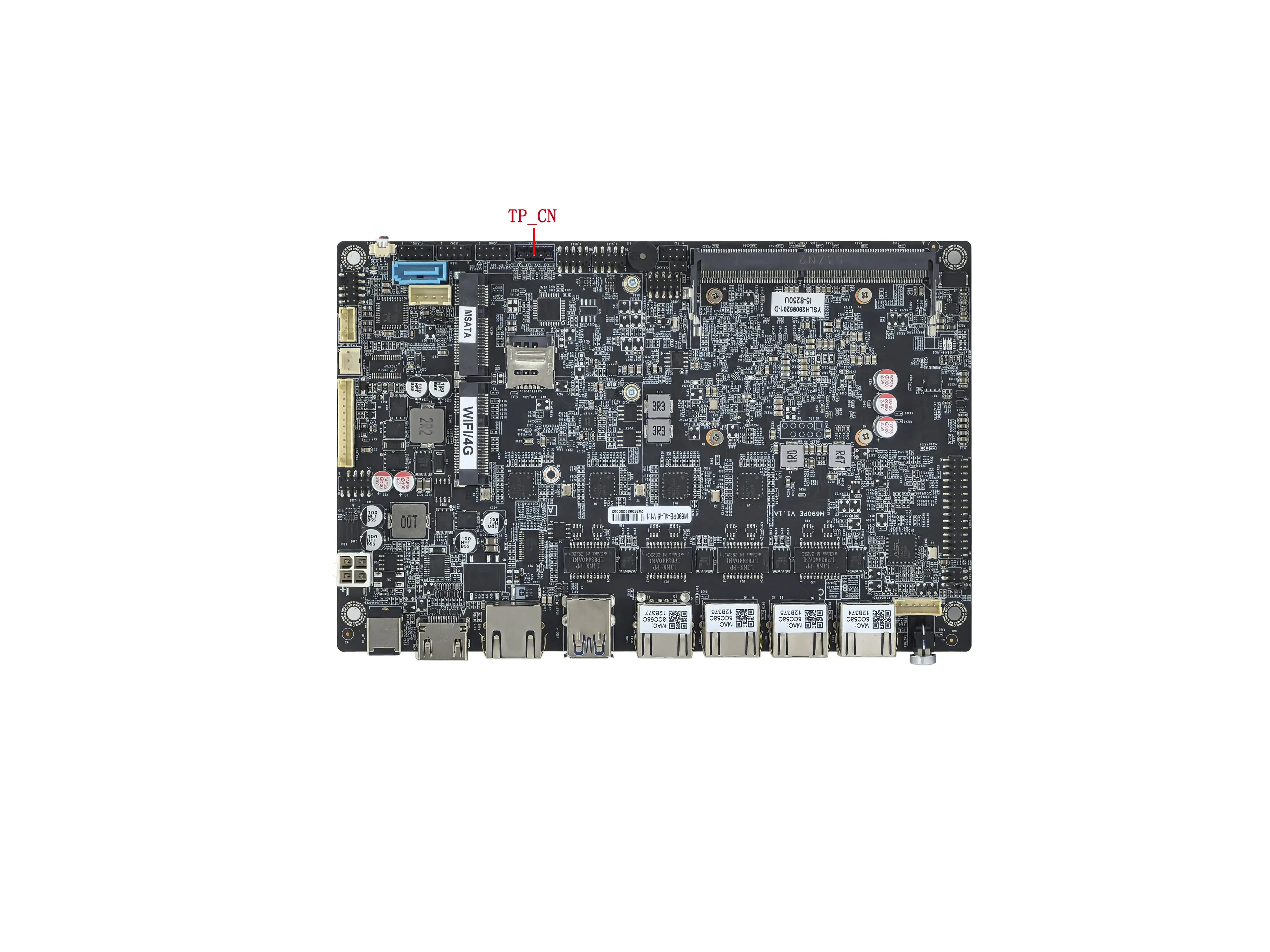 NEW 6gen 7gen Core Celeron Industry Motherboard with MSATA DDR4 Max 32GB 3/4LAN Support POE Power Supply for CCTV