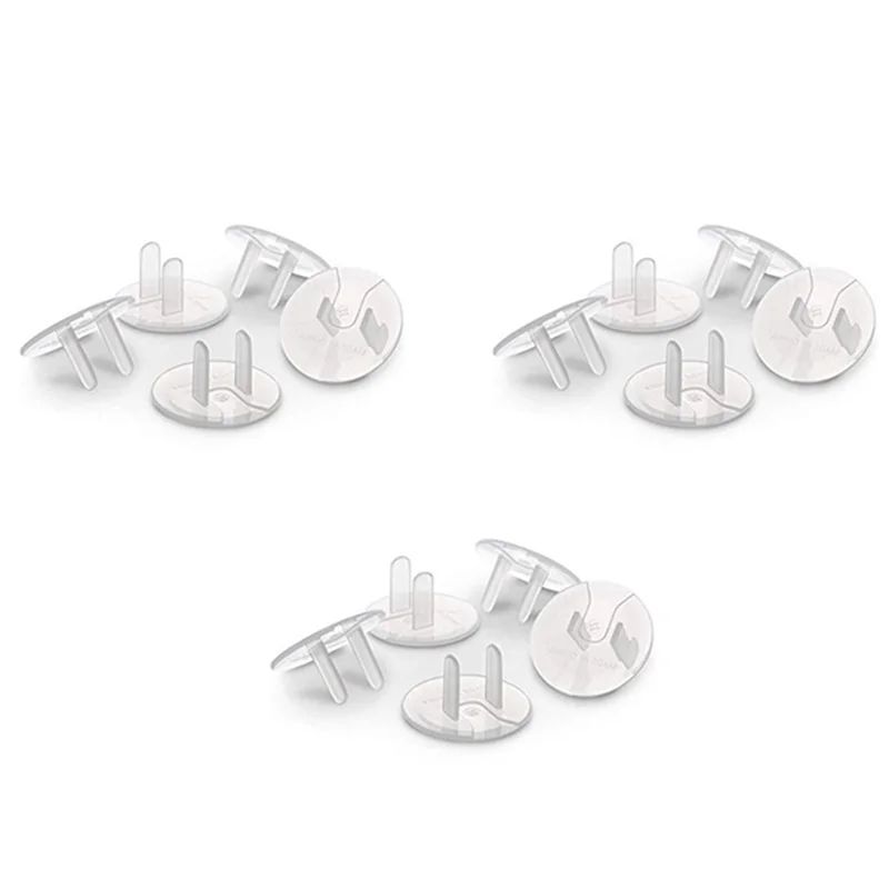 AB46-Outlet Plug Covers (96 Pack) Clear Child Proof Electrical Protector Safety Caps