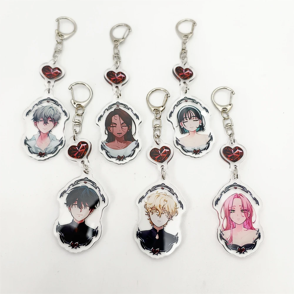 Anime ALIEN STAGE Keychains Pendant Car Key Chain Acrylic Stand MIZI SUA TILL IVAN HYUNA LUKA Fans Cosplay Accessories Gifts