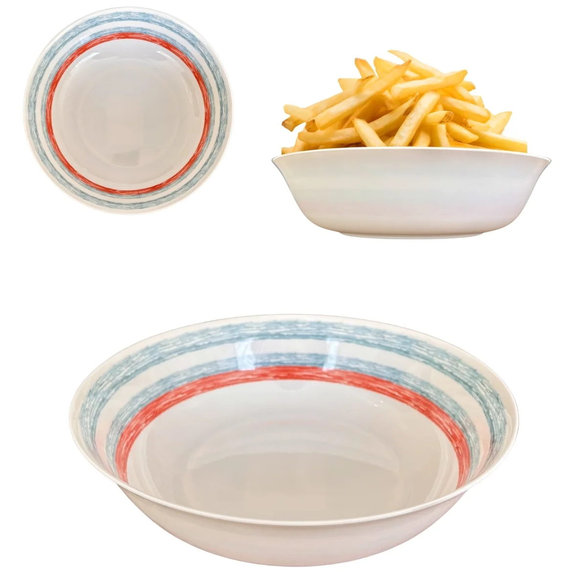 Bowl Bowl Bowl Deep Round Salad Bowl Melamine Kitchen 1.3L