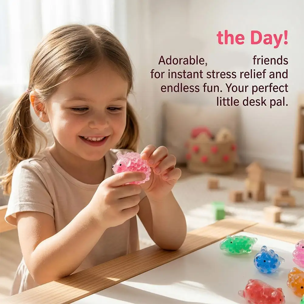 1Pcs Anti-stress Soft TPR Slow Rebound Pinch Toy Stress Relief Elastic Squeezing Colored Cute Animal Decompression Toys
