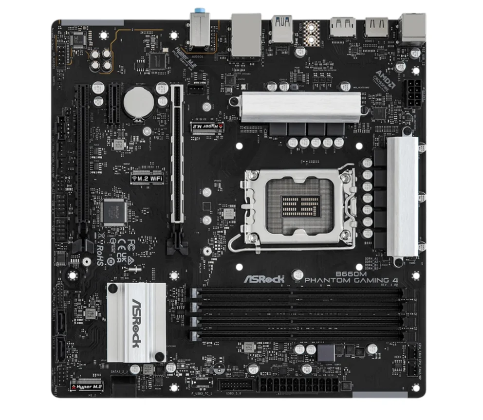 B660M PHANTOM GAMING 4 ASROCK B660 Motherboard DDR4 LGA1700 Support 12/13/14th Gen CPU i5-12400F i5-14400F i7-13790F Micro ATX