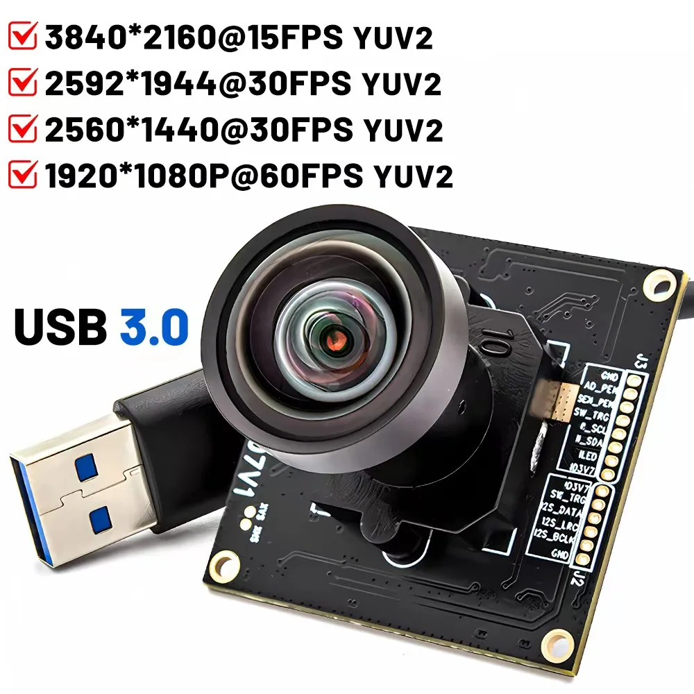 1080P 60FPS YUV USB3.0 Camera Module 1/1.8