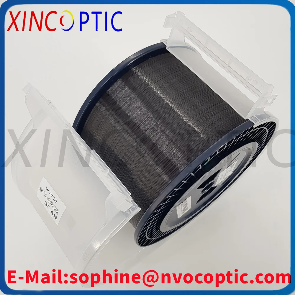 50.4KM 9/125 SMF-28 G657A1 Unpainted Bare Fiber On Reel  OTDR Launch Testing Disk Spool With FC/LC/STUPC Connector On Both Side