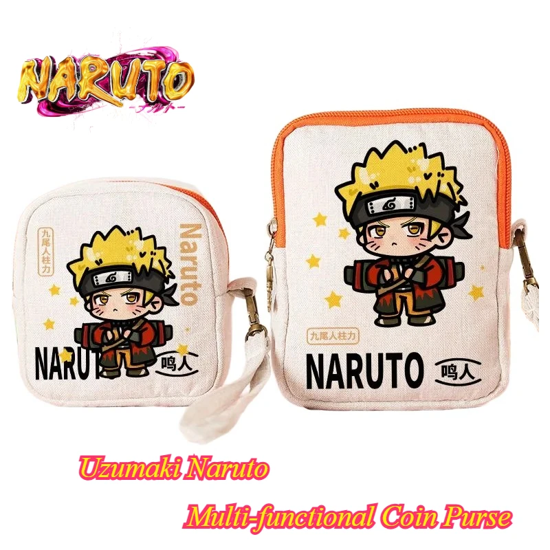 Naruto Itachi Uchiha Hatake Kakashi Cartoon Niedliche Studenten-Geldbörse Anime Schlüssel- und Kopfhörer-Aufbewahrungstasche Anime-Merchandise Großhandel