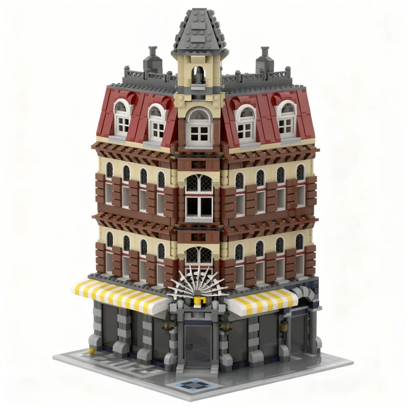 3422pcs MOC Modular Buildings Cafe Corner Upgraded Model Building Blocks Architecture Creative Brick Collection Craft Assemble