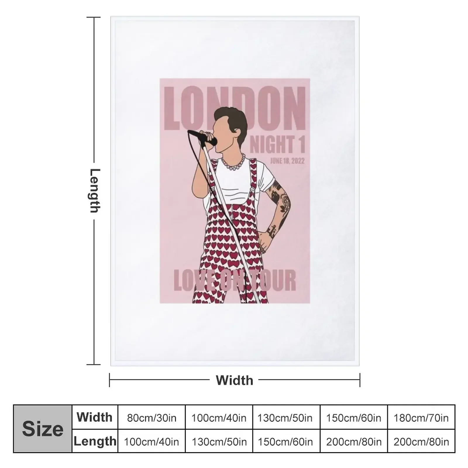 New Love On Tour LONDON Night 1 Throw Blanket Flannel for babies Sleeping Bag Soft Plush Plaid Heavy Blankets