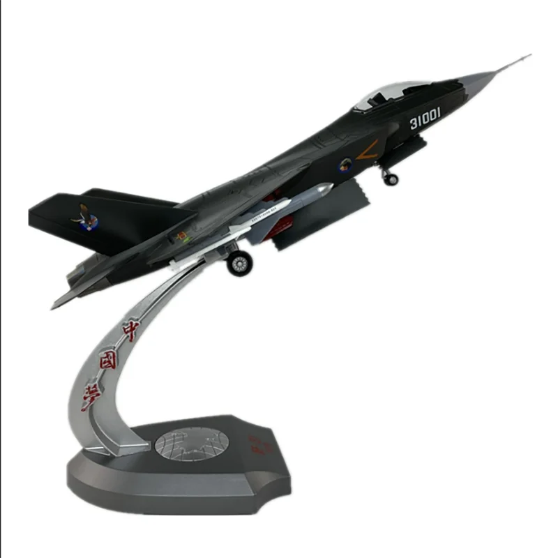 1/32 Scale Alloy Die Cast Aircraft Of AVIC's Military-style Combat Aircraft The J-31  Plane  Model  Collect Gifts Ornaments