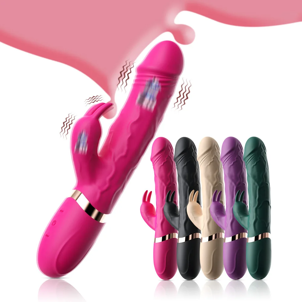 

Powerful Telescopic Vibrating Dildo Vaginal Stimulator Prostate Massager Kaos Simulation Double G Spot Bunny Vibrator