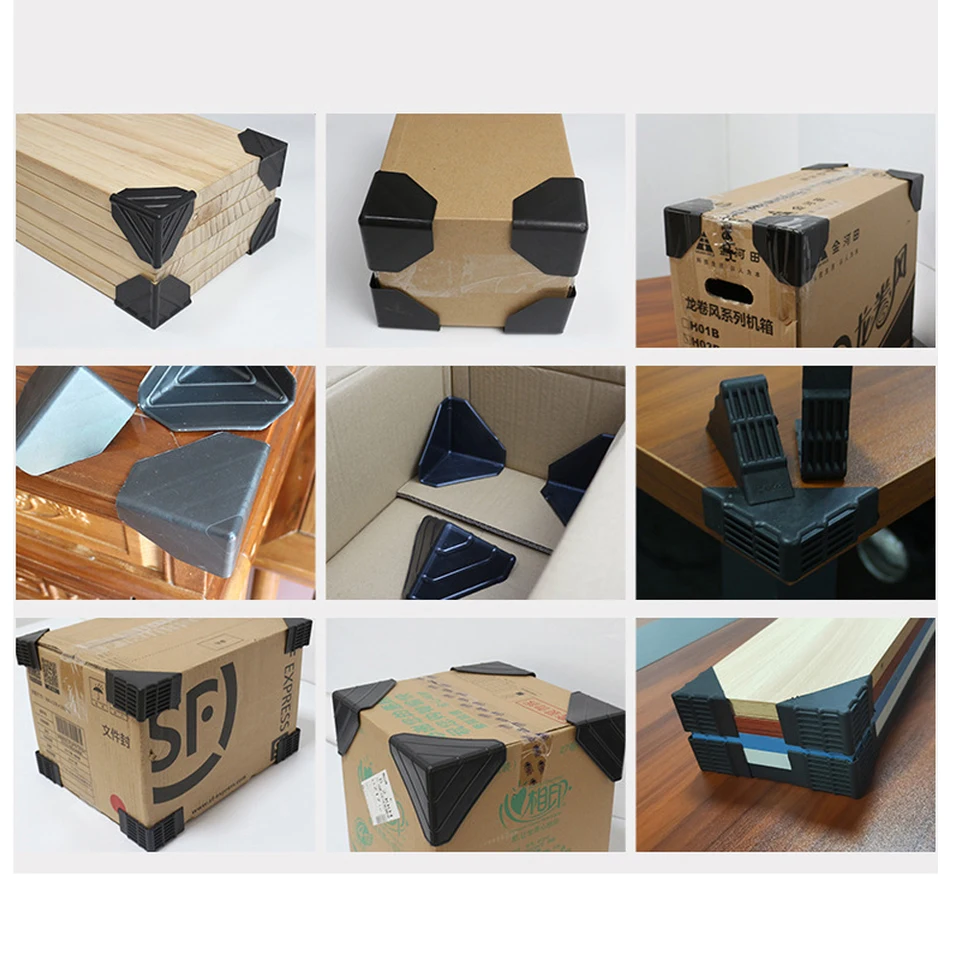 ASABIB Lot 10 Coins Carton Renforcés V-Board 3x3 Cm Épaisseur 5 Mm - Protecteurs D'Angle Pour Expédition & Palettes