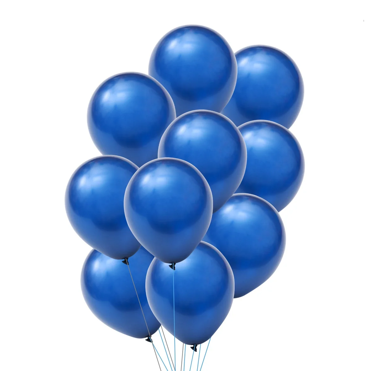 

100Pcs Dark Blue Latex Balloons for Birthday Party Wedding Shower Room Ceiling Wall Layout Party Balloons