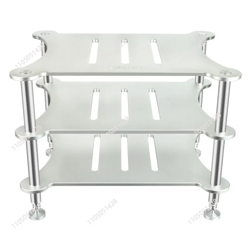 Estante de equipo AV HIFI profesional, soporte de reproductor de CD amplificador de aluminio resistente, estante de Audio de diseño dividido