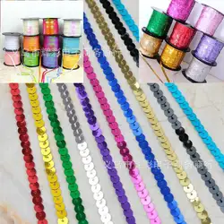 90 Meters Sequined Lace Ribbon Accessories Handicrafts Decorative Edges 6mm Size Spangle