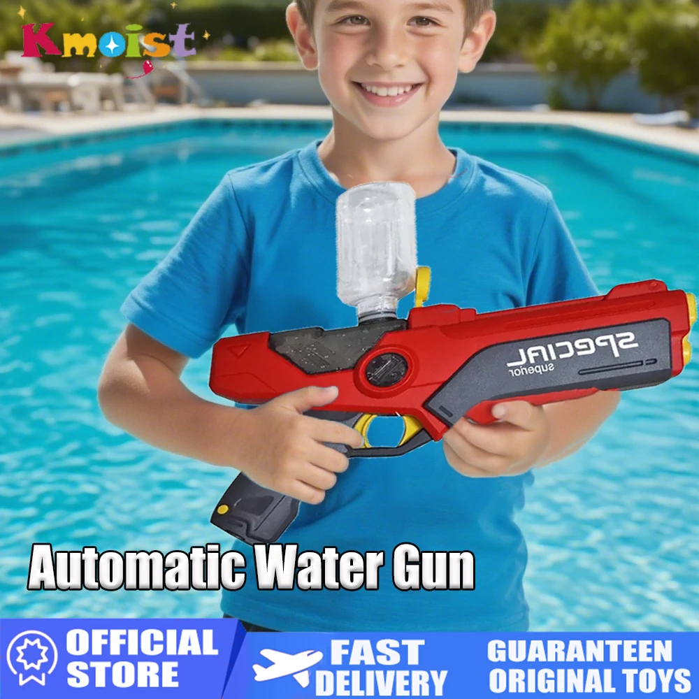 Powerful High Powered Electric Water Gun for Adults Automatic Spray Light-Up Toys for Children Outdoor Play Kids Birthday Gifts