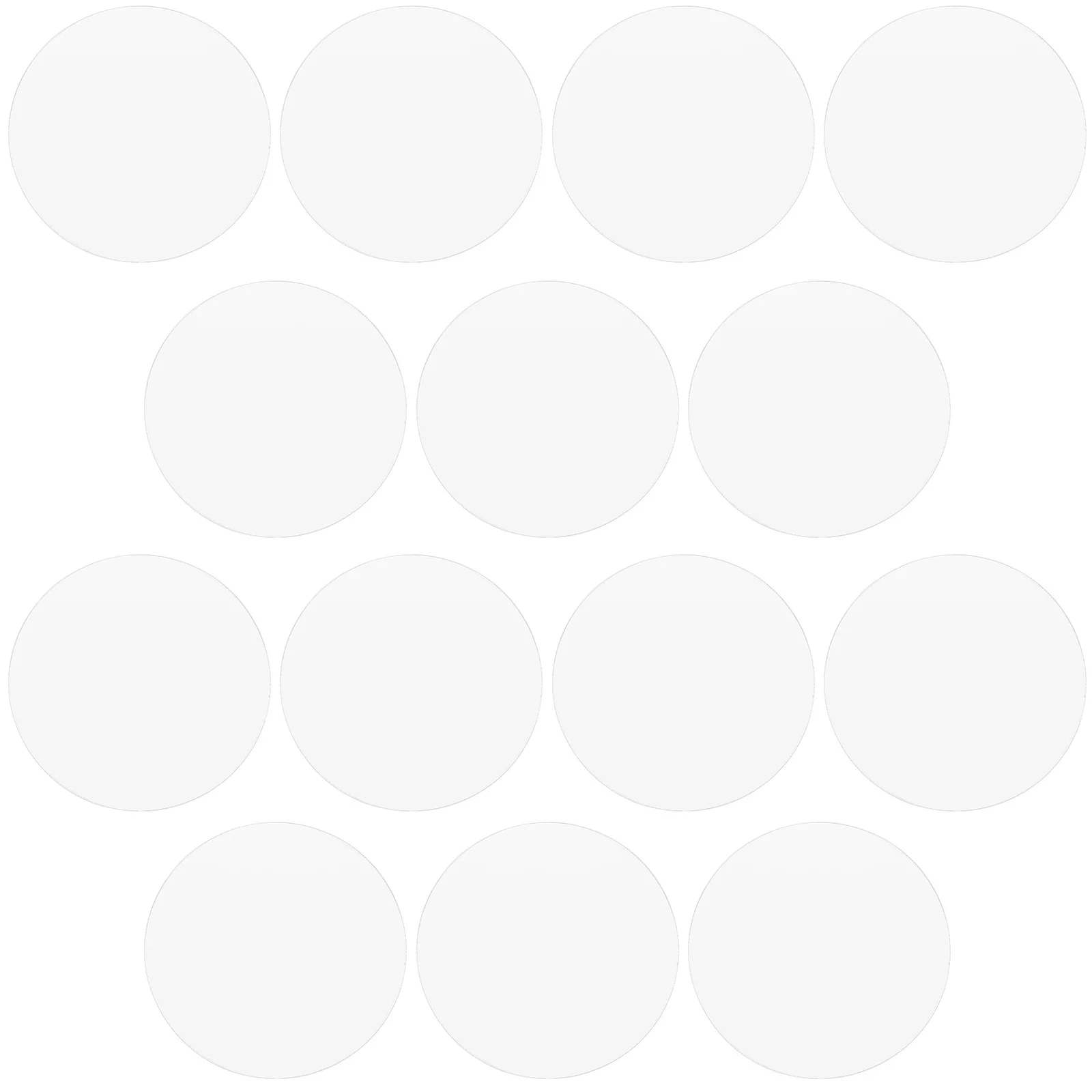 

30Pcs Acrylic Circle Blanks Transparent Round Discs for DIY Decoration Craft Projects Cake Topper Table Ornament Use