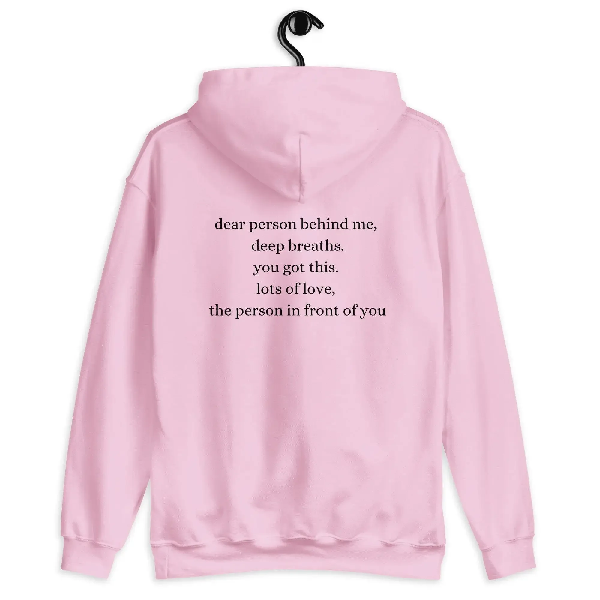 Dear Person Behind deep breaths Hoodie Women Hoody Sweatshirts Pullovers unisex pure cotton top jumper quote fit casual hoodies