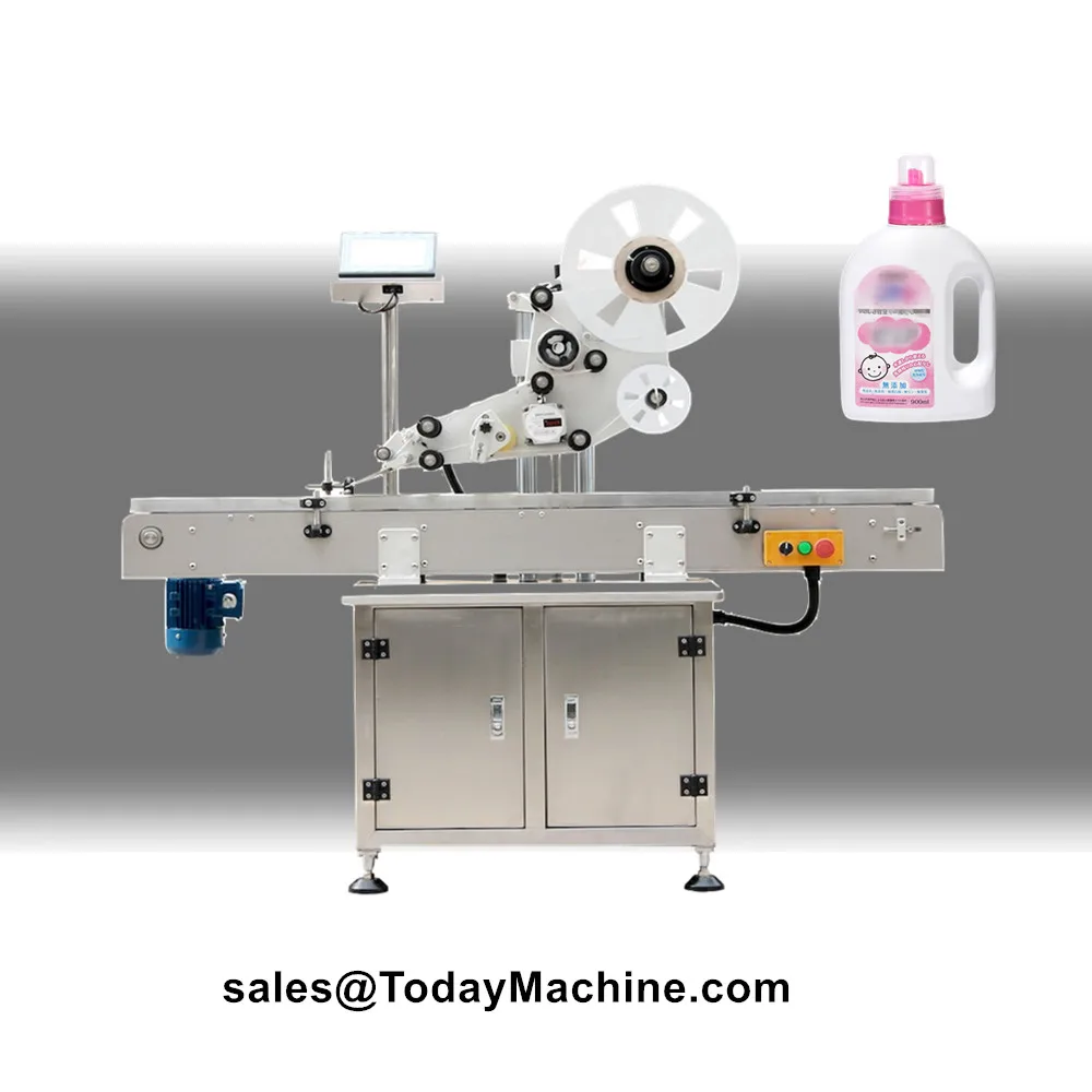 Pet Plastic Glass Bottles Sticker Applicator Round Bottle Labeling Machine