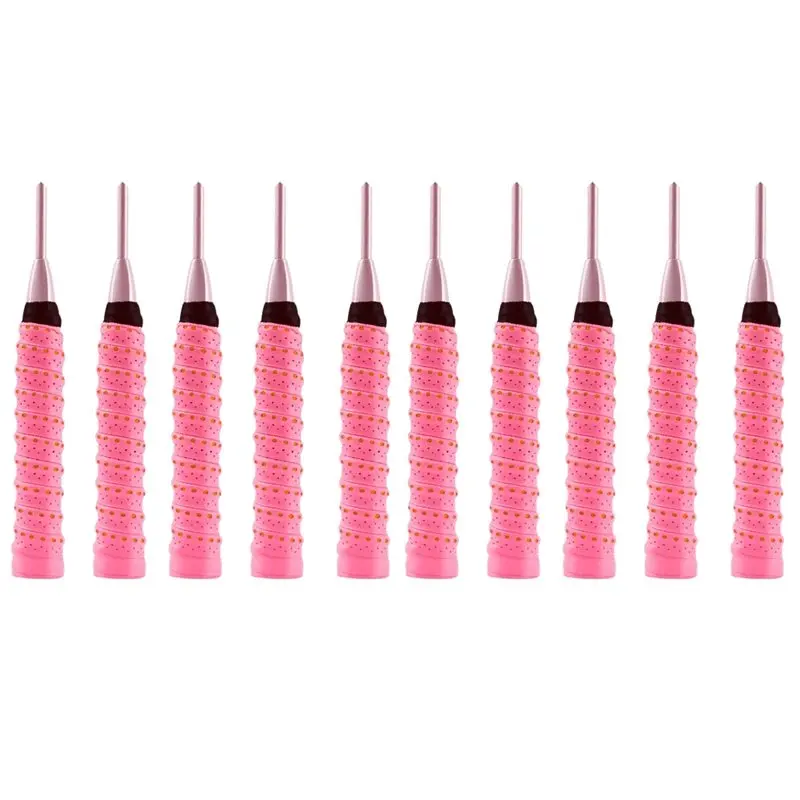 

[NEW!ABKG】 10 Pcs Anti-Slip Sweatband Badminton Grip Tennis Overgrip Sport Tape Windings Over For Fishing Rod Squash Padel