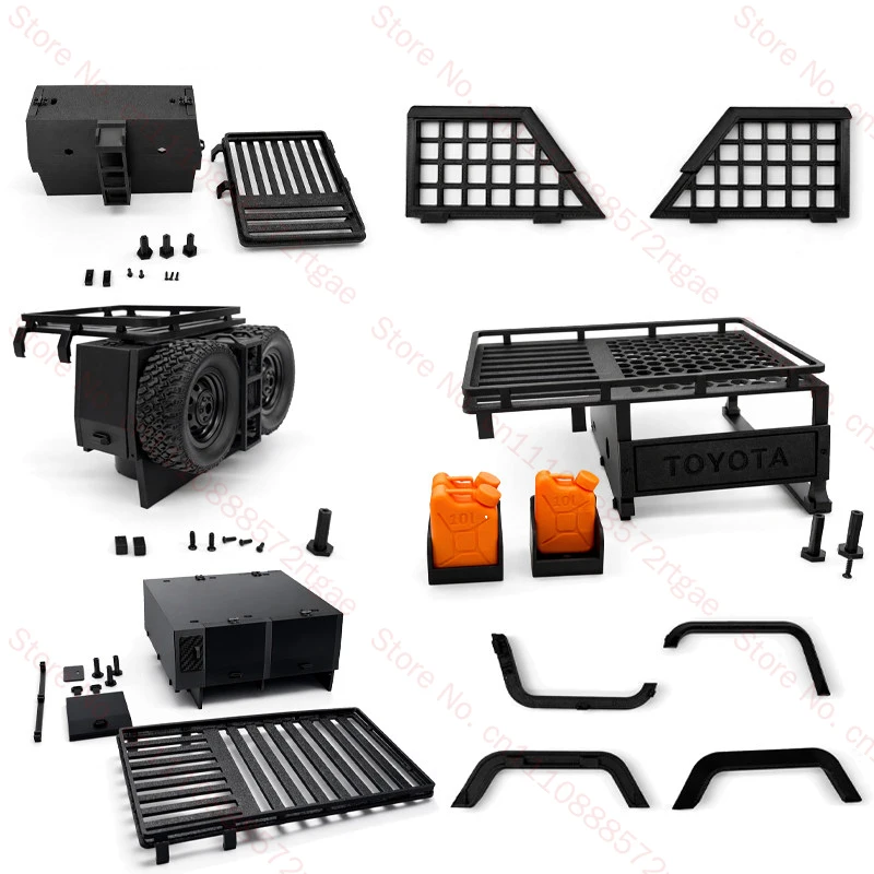 MN82T MN82S LC79 Remote control car upgrade accessories side window Rear gantry wheel arch Open and close the trunk trim part Rc