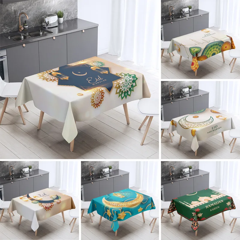 Ramadan Decoration Table Runner EID Mubarak Decor 2023 For Home Tablecloth Ramadan Kareem Islamic Muslim Party Eid Al Adha Gifts