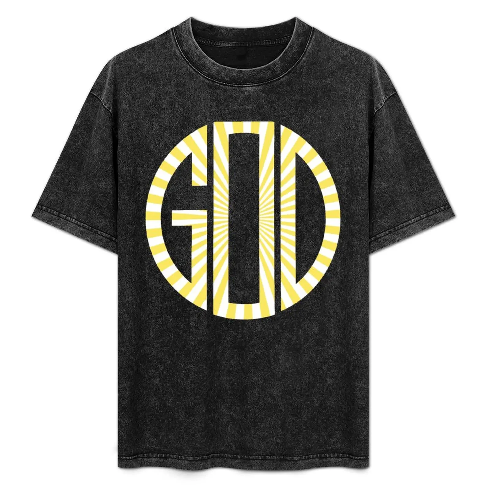 

God-all glory to God-monogram-circle pattern-power of God T-Shirt baggy shirts oversizeds plain black t shirts men