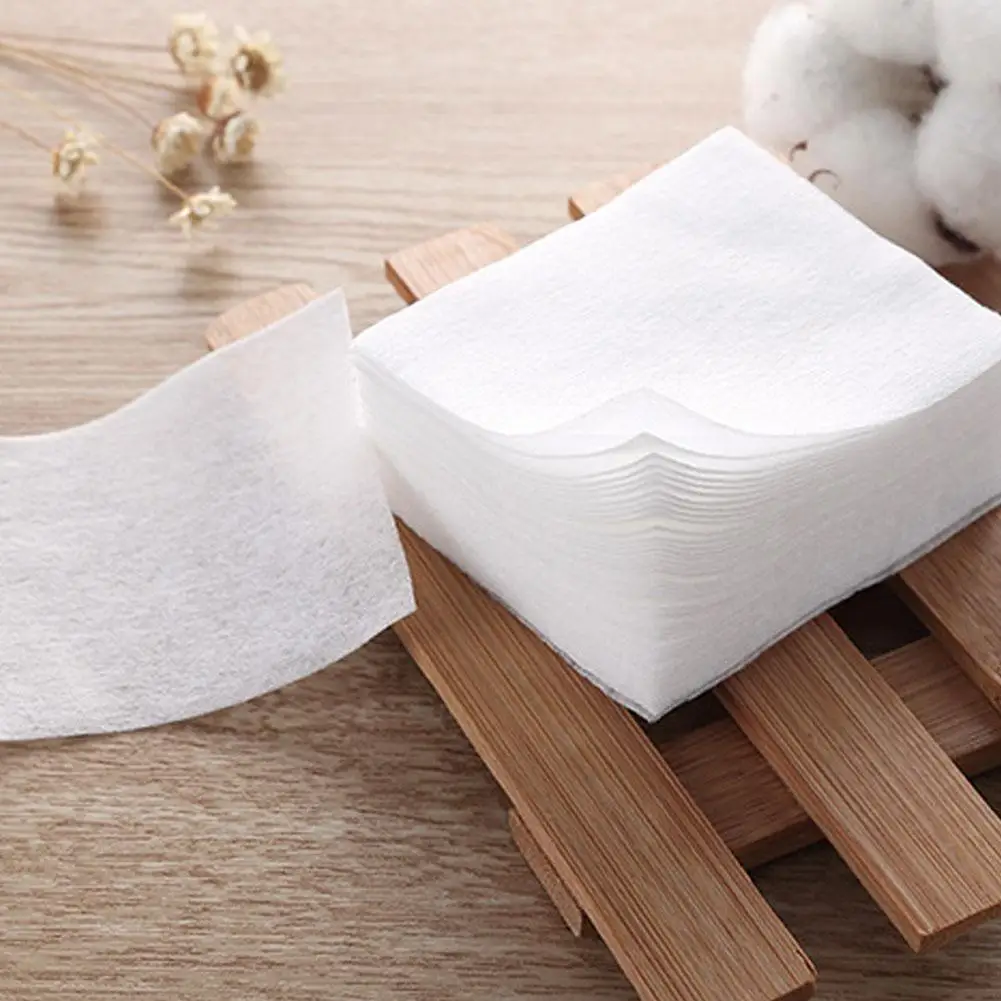 Dischetti di cotone per il viso a doppia faccia Cotone struccante addensato estensibile per strumenti di trucco cosmetico per spa viso con impacco umido