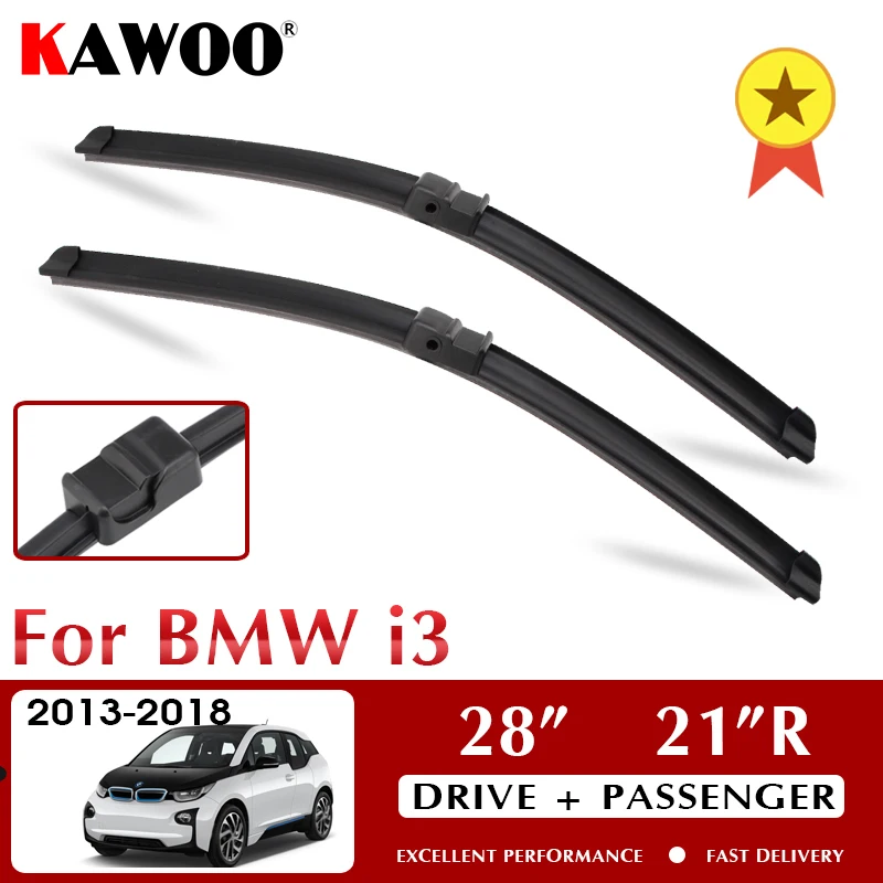 

KAWOO Car Wiper Blade For BMW i3 October 2013 - Nov. 2018 Windshield Windscreen Window 28"+21"R LHD RHD Auto Accessories