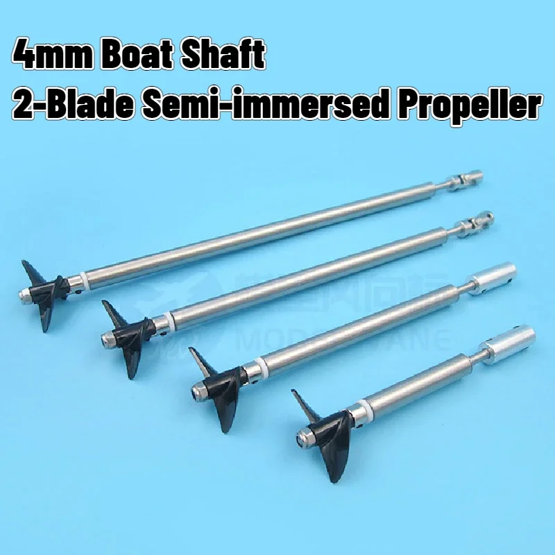 

4mm RC Boat Shaft L15/20cm StainlessSteel Shaft+Shaft Sleeve+2 Blade Semi-immersed Propeller+Coupling-A/Cardan Joint-B+Prop Nut