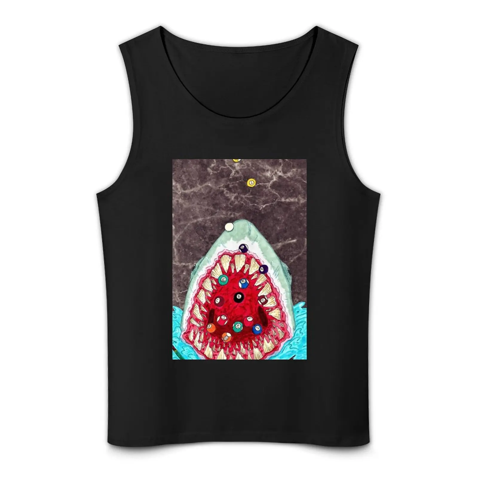 POOL SHARK Tank Top Bodybuilding shirt men clothings bodybuilding t shirt