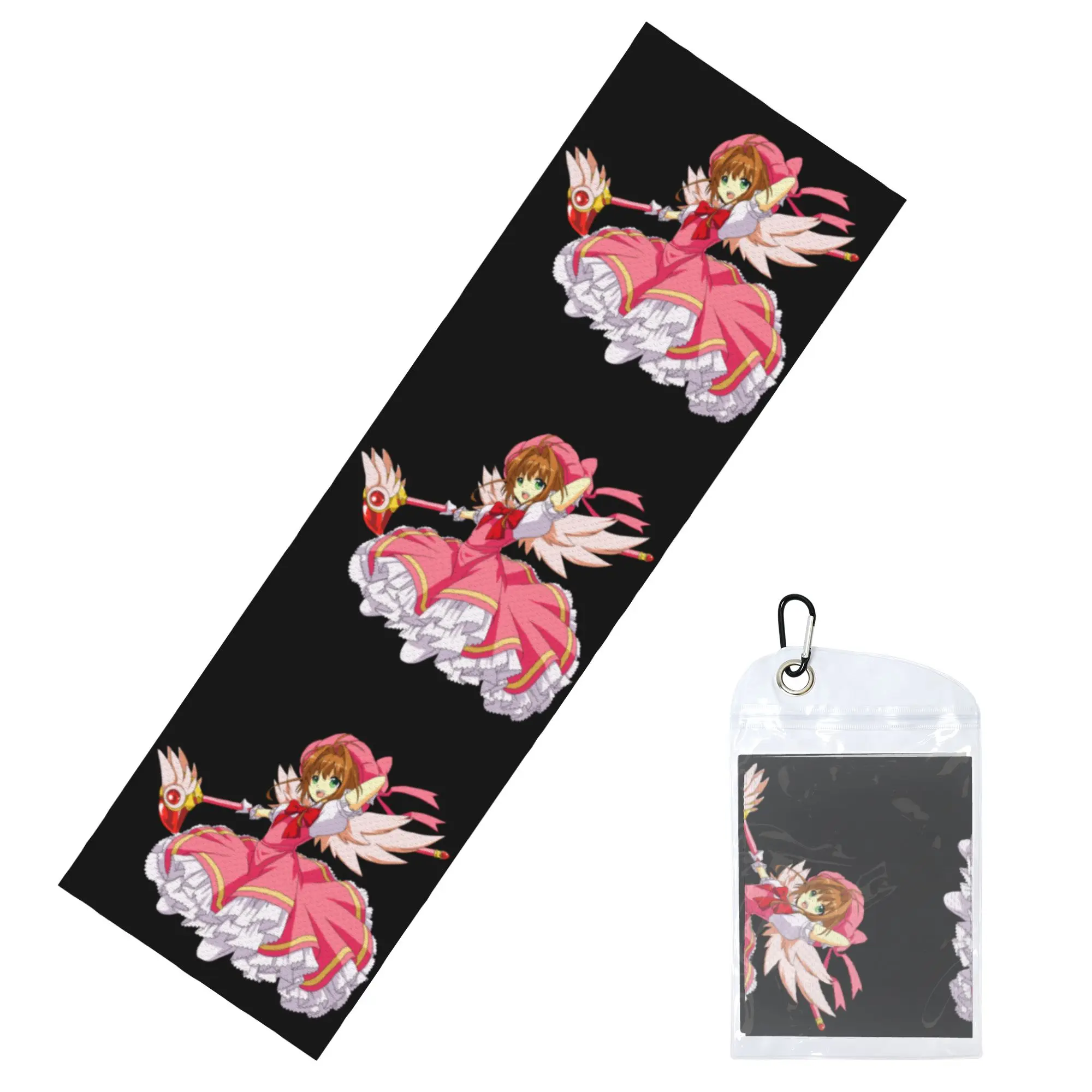 Cold Exercise Towel Sakura Magical Girl Comics Cardcaptor Beach Sports Yoga Camping Towel Refreshing Sports Scarf Face Towels