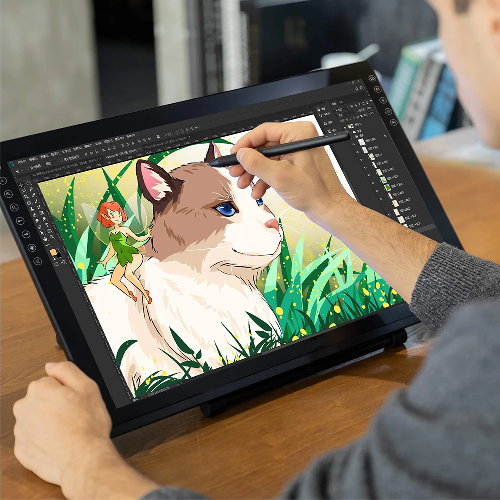 Touch Screen Pen Graphic Tablets Design Drawing 21.5Inch Graphic Tablet Drawing Pad with Digital Pen