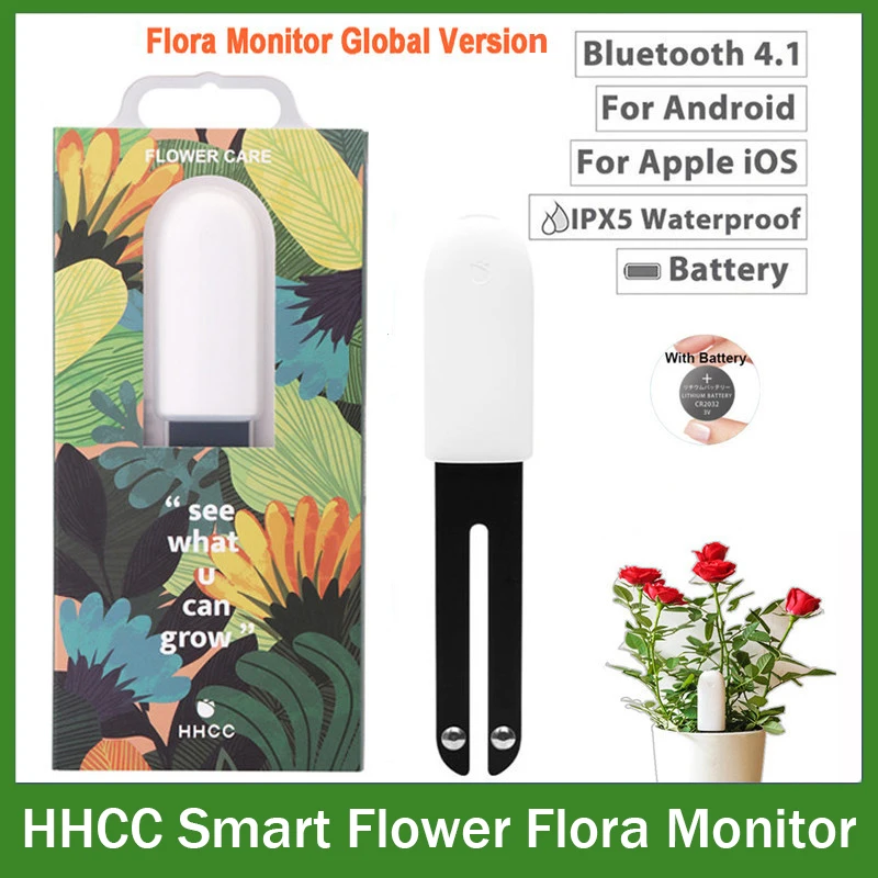 

HHCC Flower Monitor Flora Garden Care Plant Grass Soil Water Fertility Smart Tester Sensor Gardening Detector For Xiaomi Mijia