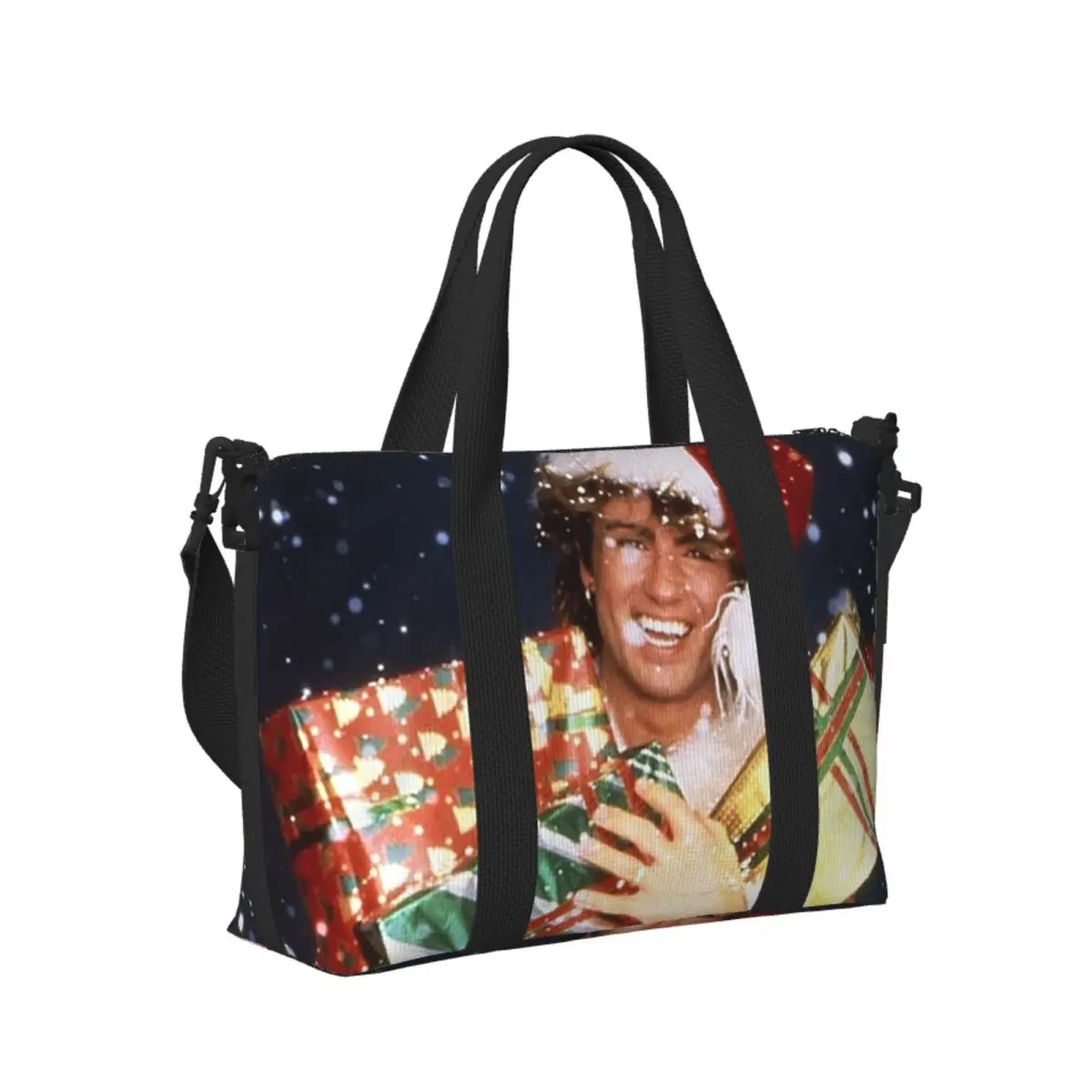 

Изготовленная на заказ последняя рождественская пляжная дорожная сумка, большая вместительная сумка-тоут для тренажерного зала, йоги, женская дорожная сумка для покупок